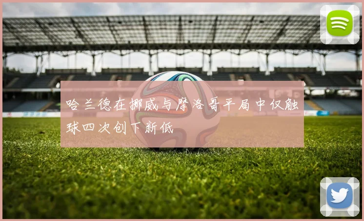 哈兰德在挪威与摩洛哥平局中仅触球四次创下新低